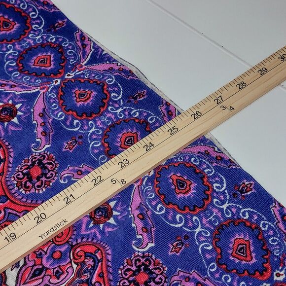 Talbots Women's 2X Merino Wool Paisley Sweater Purple Pink Classic Lightweight - Picture 8 of 8